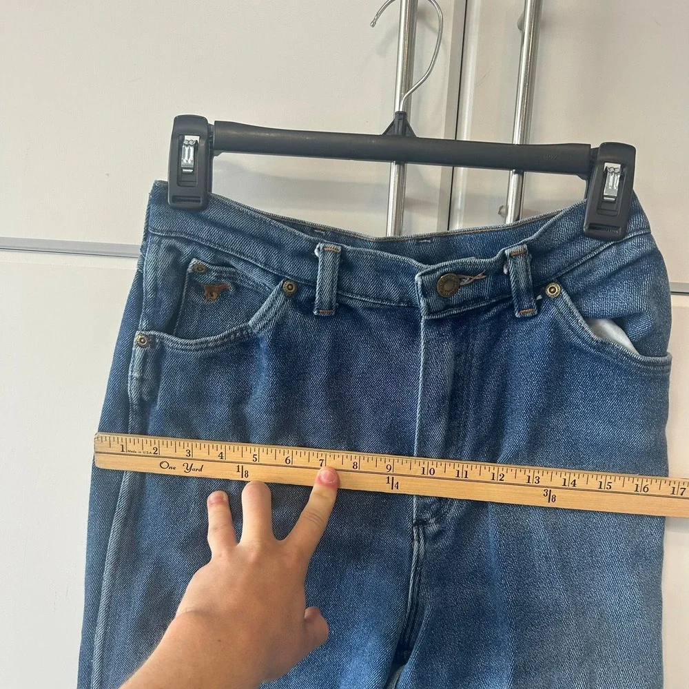 Vintage Wrangler Misses Regular Fit High Rise Straight Leg Blue Jeans Size 12